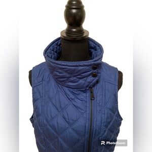 💙Quilted Vest with High Neck Collar & Zippered Pockets💙Marc New York💙